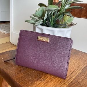 Maroon Kate spade wallet